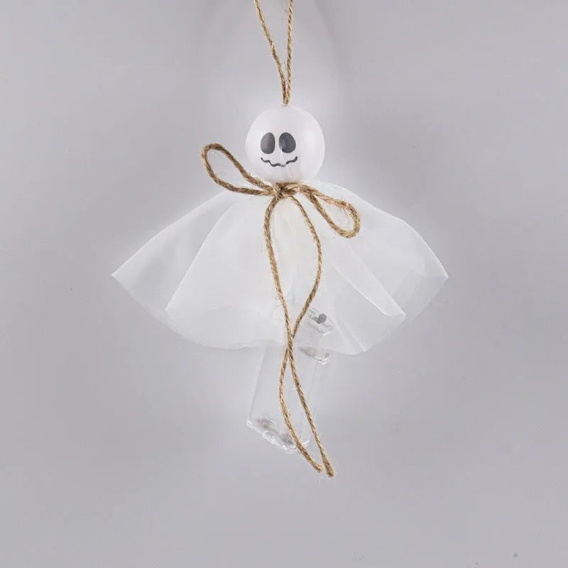 Halloween LED lighting chain with colourful ghost lights and battery box for venue decoration