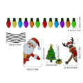 Christmas elk reflective magnetic car decoration sticker in RFM025 colour with cartoon design