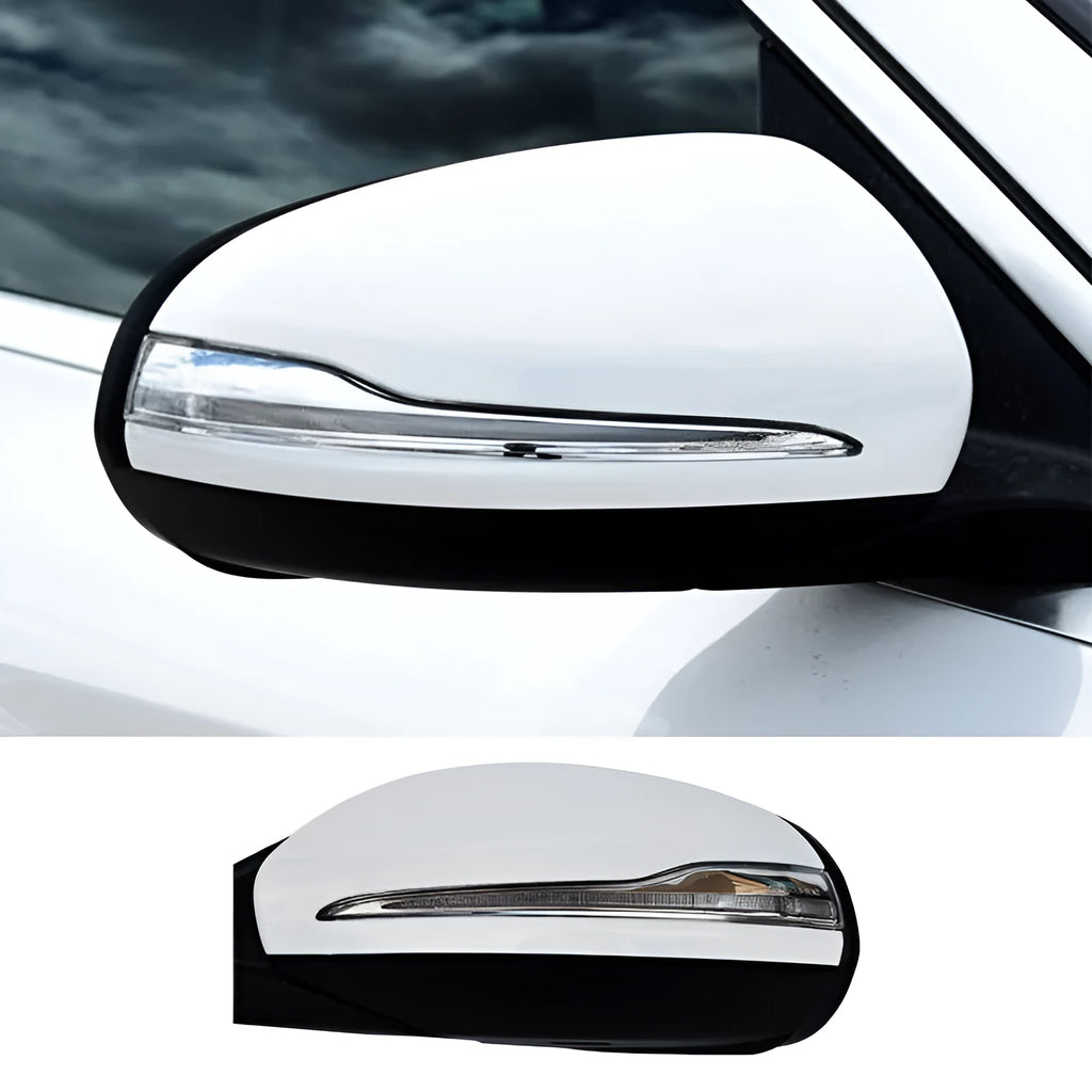 Mercedes-Benz W205 C-Class rearview mirror replacement assembly with ABS plastic shell