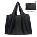 Oxford cloth reusable folding bag 40x40cm in Classic Black on plain background