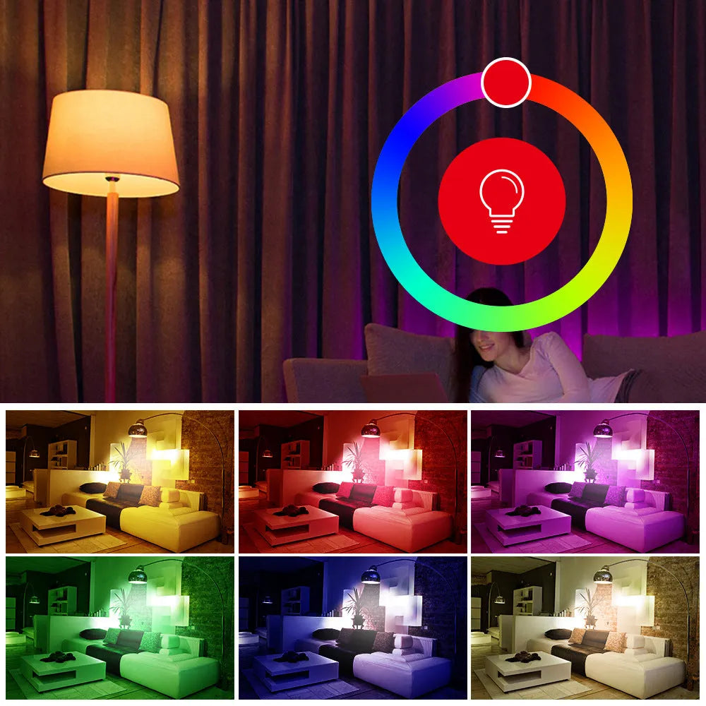 Graffiti smart bulb with WiFi Bluetooth connectivity and electrodeless dimming