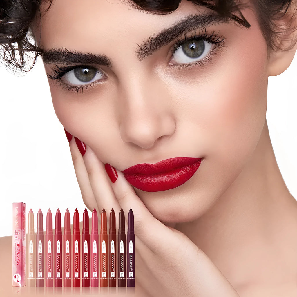 Velvet matte lip liner pencil 1g for precise lip contouring, universal skin type