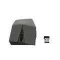 Wireless invisible optical mouse in metallic gold colour with USB receiver for laptop computers