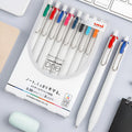 Non-erasable gel pen with black ink, 0.5mm tip, and 140mm body for office and examination use