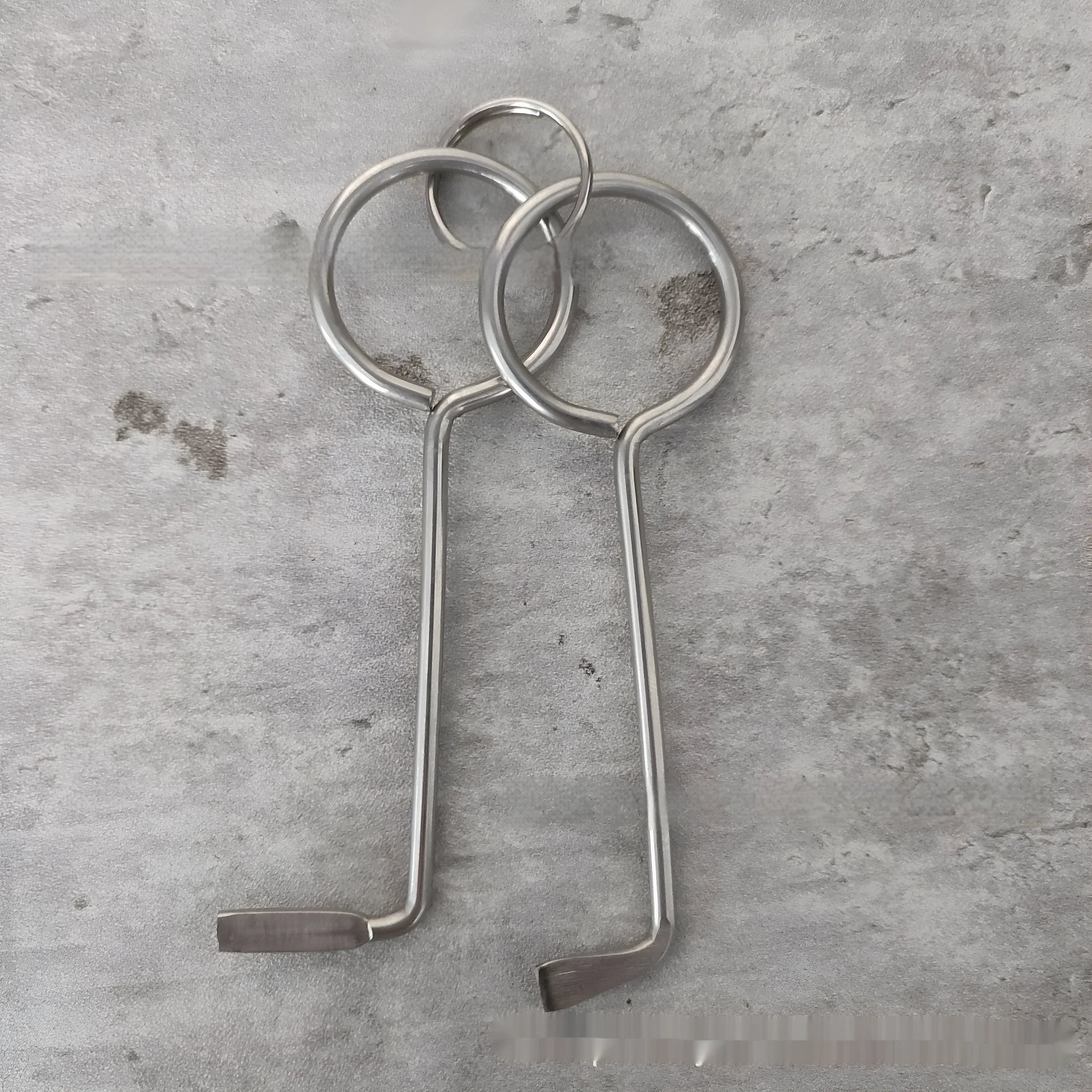 Two-piece portable alloy wrench tool set for universal household and automotive repairs