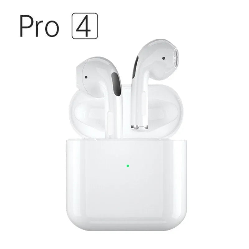 Sports Pro4 wireless Bluetooth headset in black or white with in-ear sports design