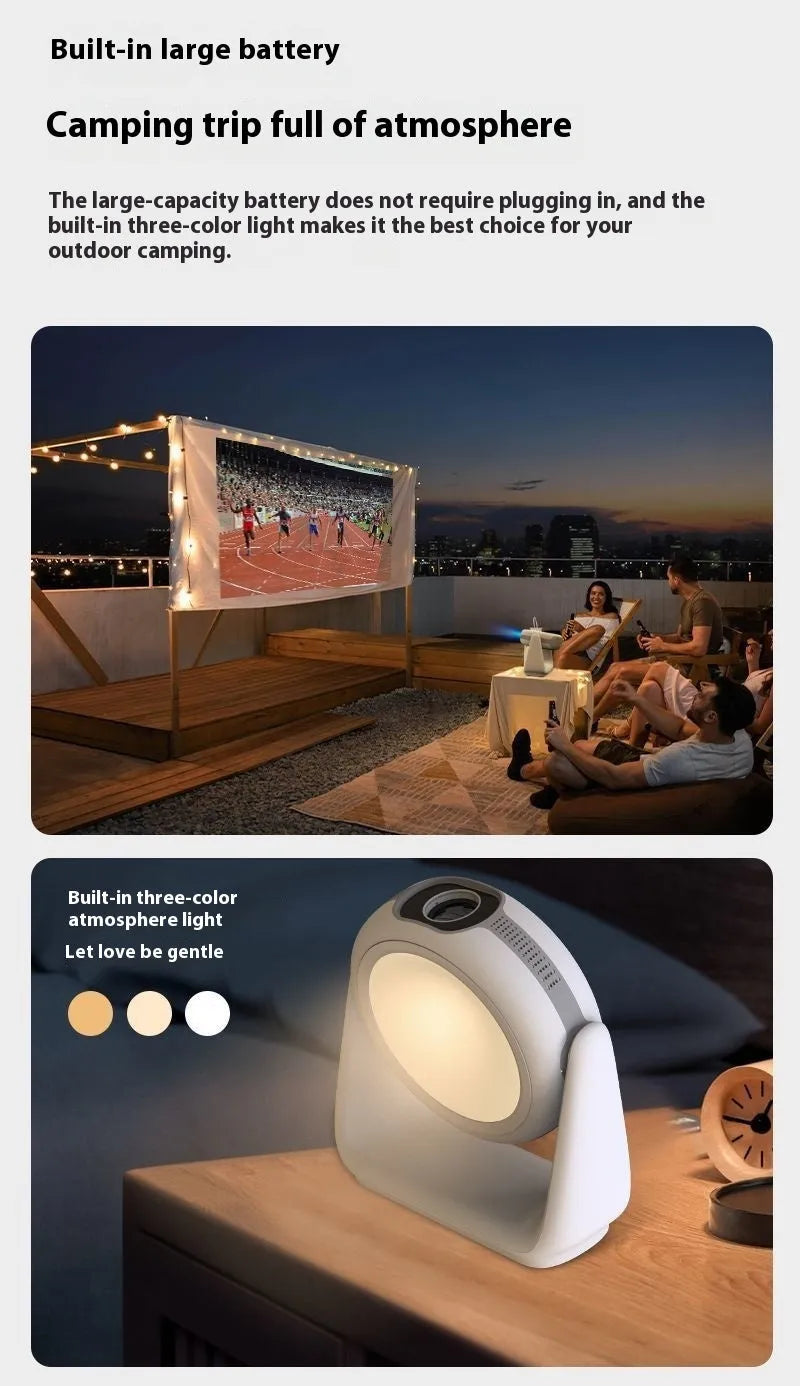 5G intelligent voice projector 1080p HD 1500 lumens smart wifi for home day direct wall projection