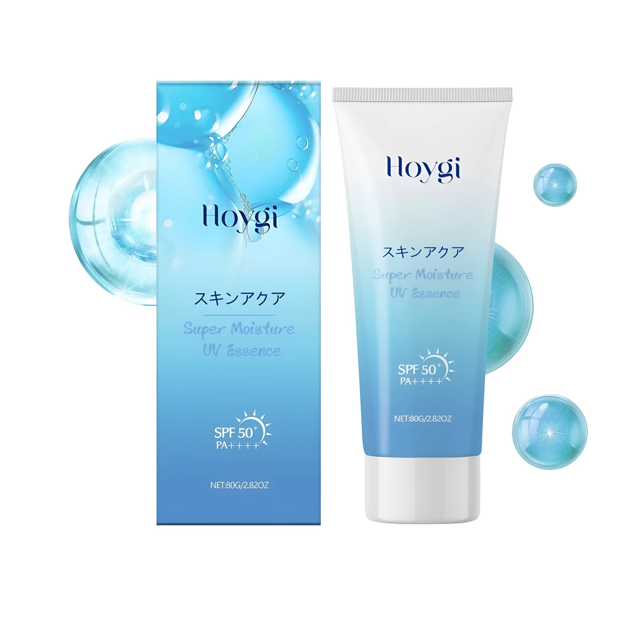 80g tube of refreshing moisturising sunscreen with hyaluronic acid for facial UV protection