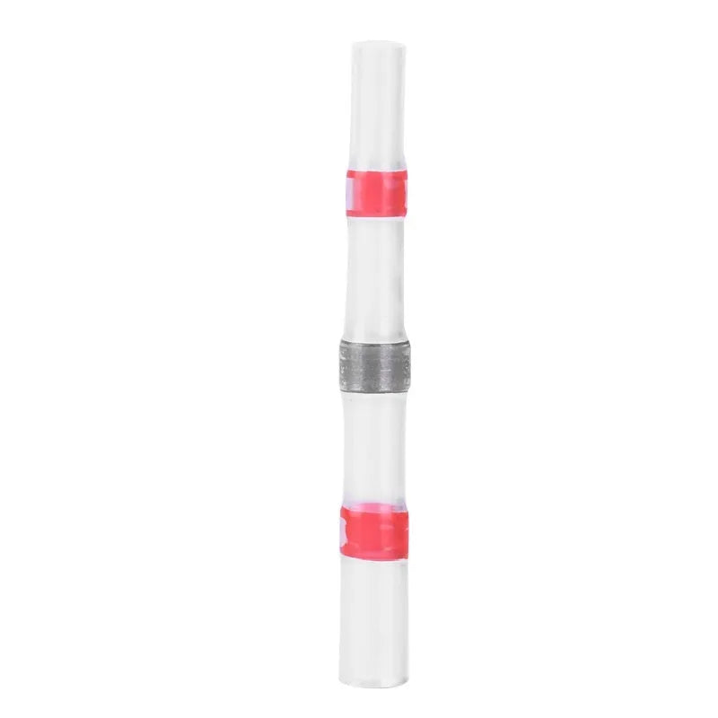 Waterproof heat shrink solder ring terminal connector with transparent inspection window