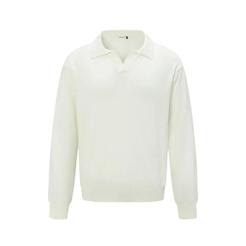 Loose acrylic blend pullover sweater in black, dark grey, or creamy-white colour