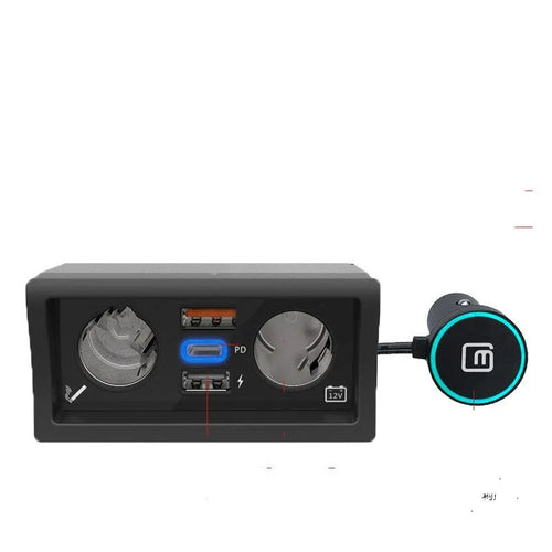 Car cigarette lighter charger with QC3.0 fast charging for Volkswagen vehicles
