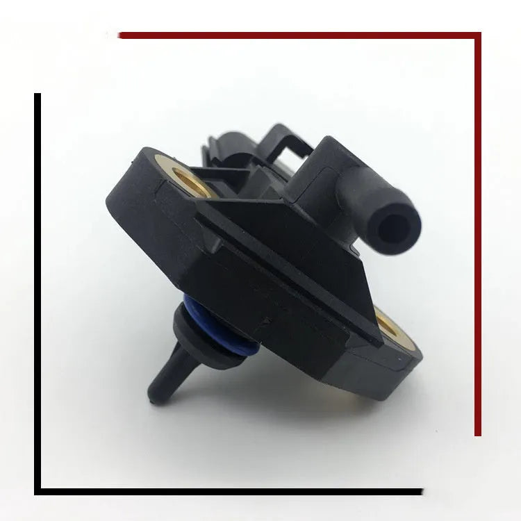 Black automotive intake pressure sensor for Ford and Lincoln vehicles