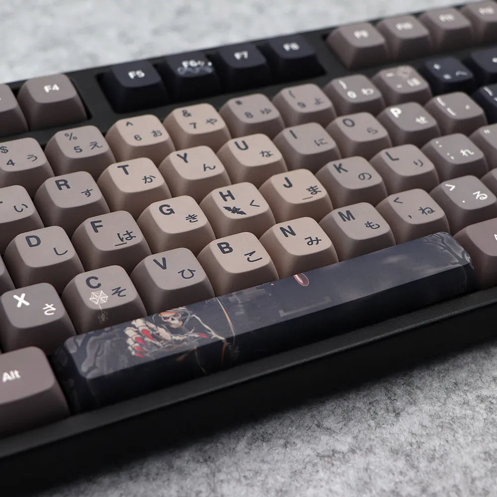 Five-sided sublimation Halloween key cap set with PBT XDA profile, 137 keys, US layout option