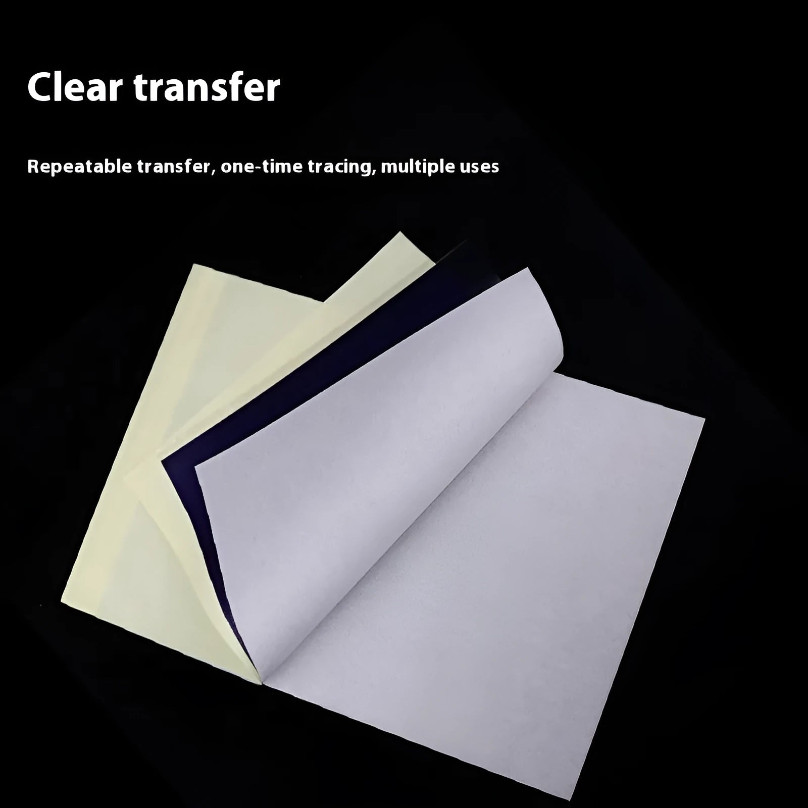 A4 tattoo transfer paper packs with transfer paste gel for hand-drawn or machine-converted designs
