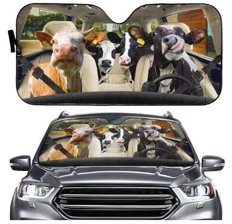 Telescopic car sun shield made from aluminium foil for front windscreen protection