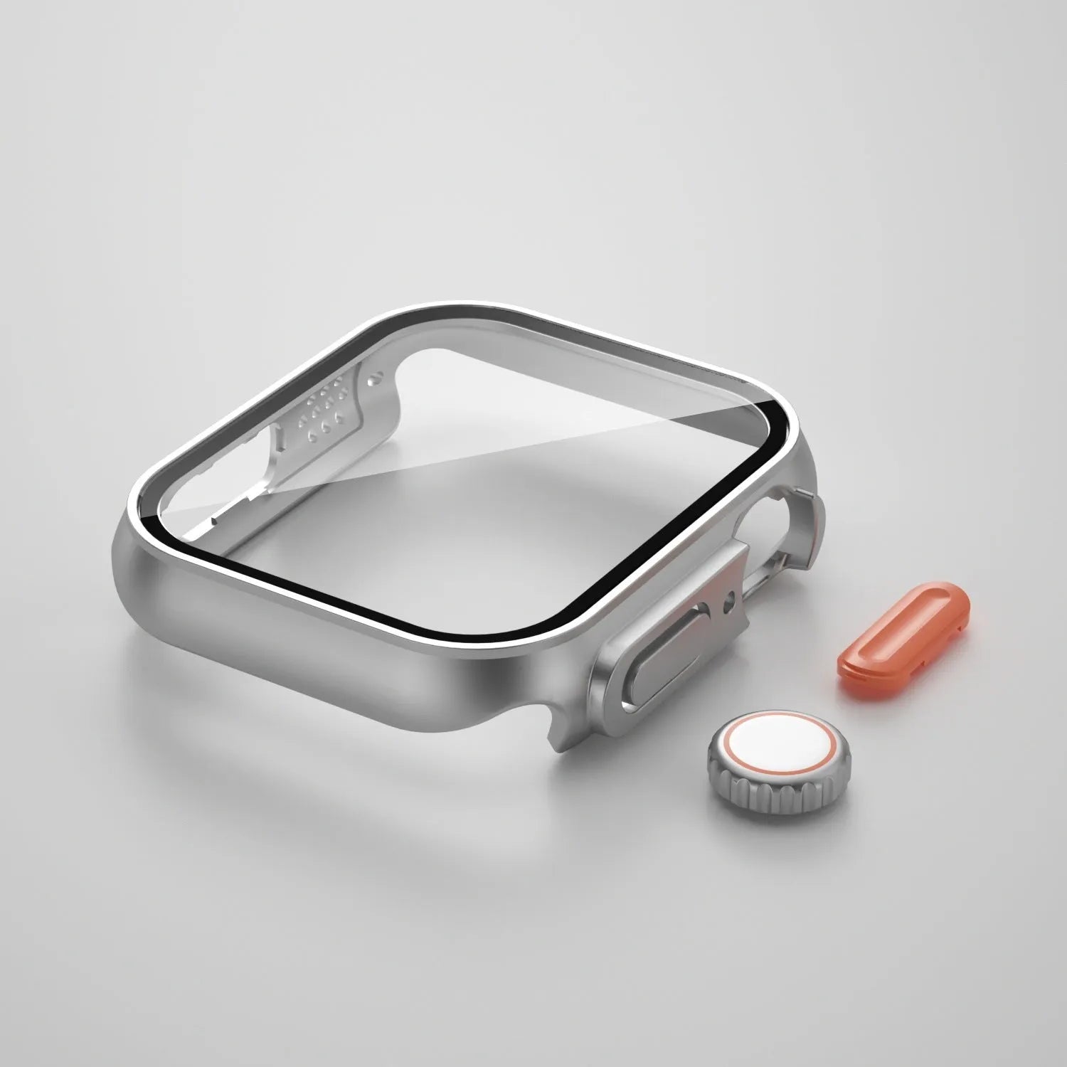 PC watch protective cover in Silver Orange colour for 44mm watch size