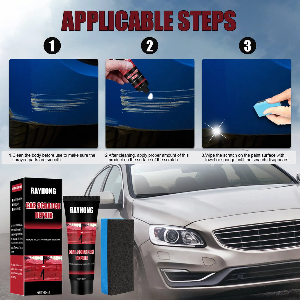 60ml car scratch repair wax container for automotive paint surface maintenance