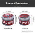 Automobile repair cold glue container showing 75g and 100g size options