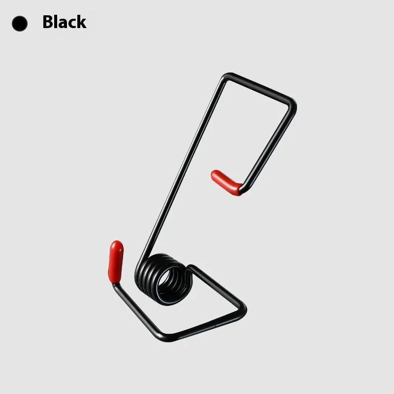 Wiper blade arm booster spring made of high strength spring steel in black finish