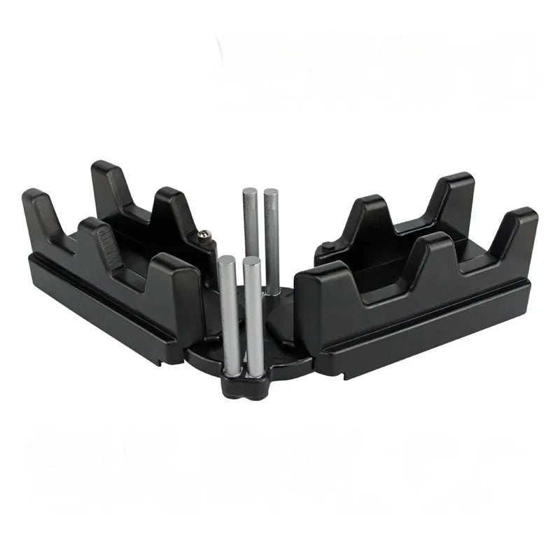 2-in-1 mitre measuring cutting tool black and yellow ABS plastic stainless steel angle marking tool