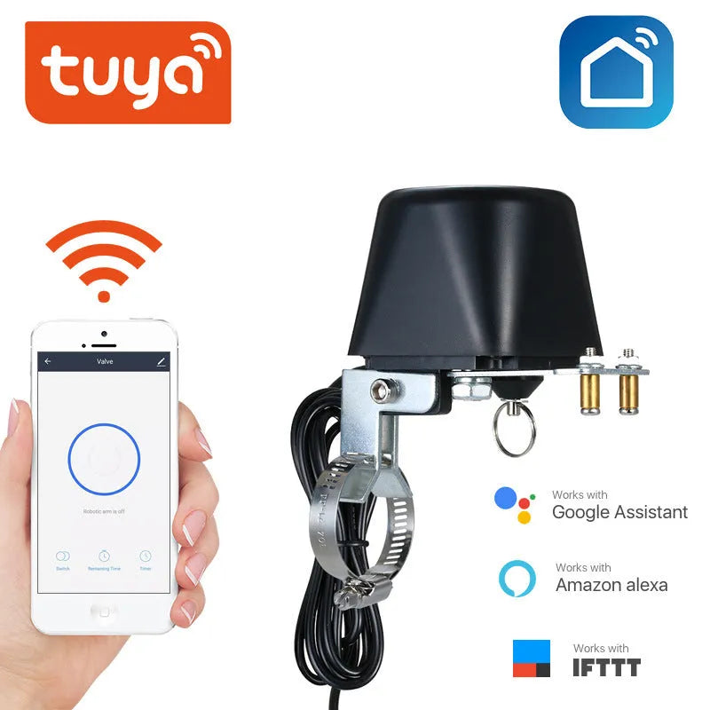 Zigbee wireless remote control valve with ABS fire-retardant housing, 1.6MPa, for smart home water shut-off