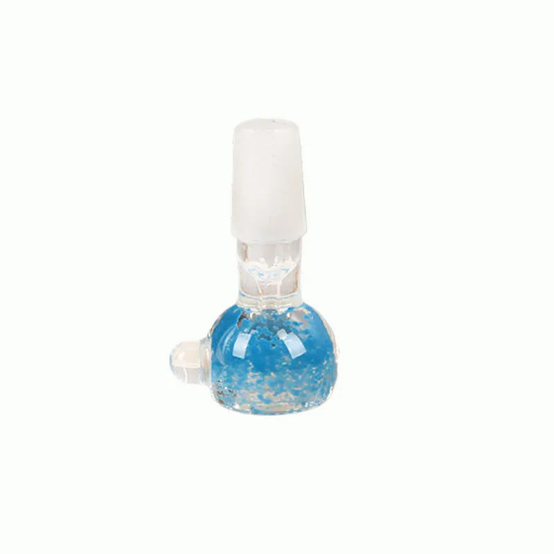 7cm coloured glass trumpet-shaped tobacco pipe cigarette holder in transparent design