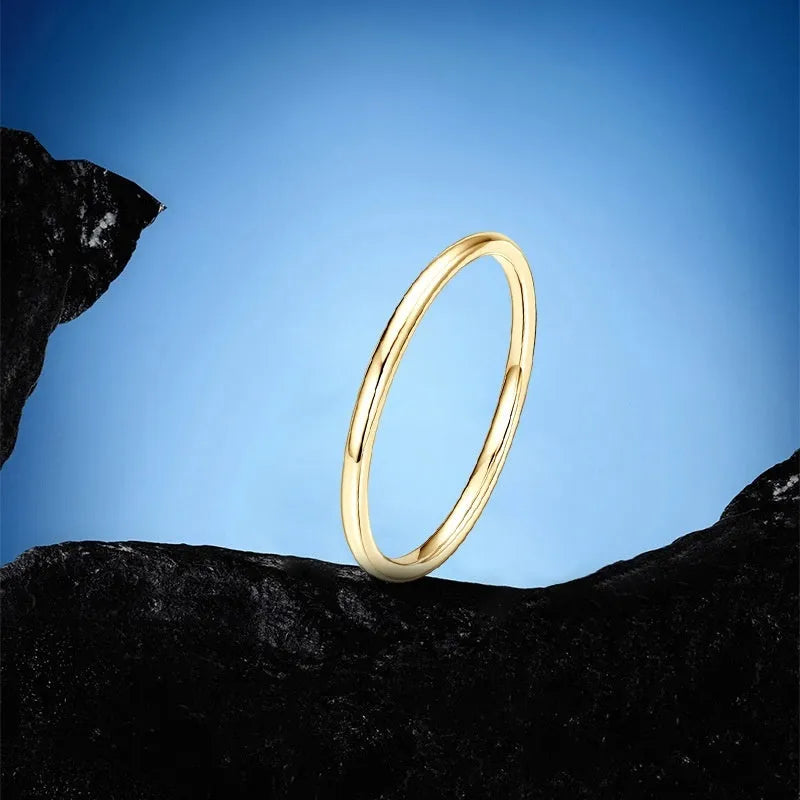 S925 sterling silver geometric bracelet ring with round elements in traditional, gold stars, or platinum stars finishes
