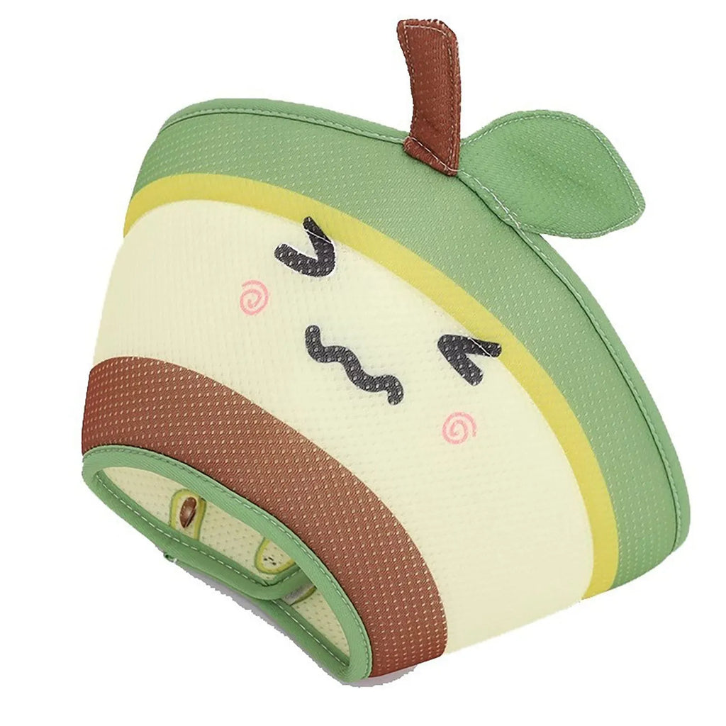 Soft EPE fabric cat recovery collar with adjustable strap and folding edge design