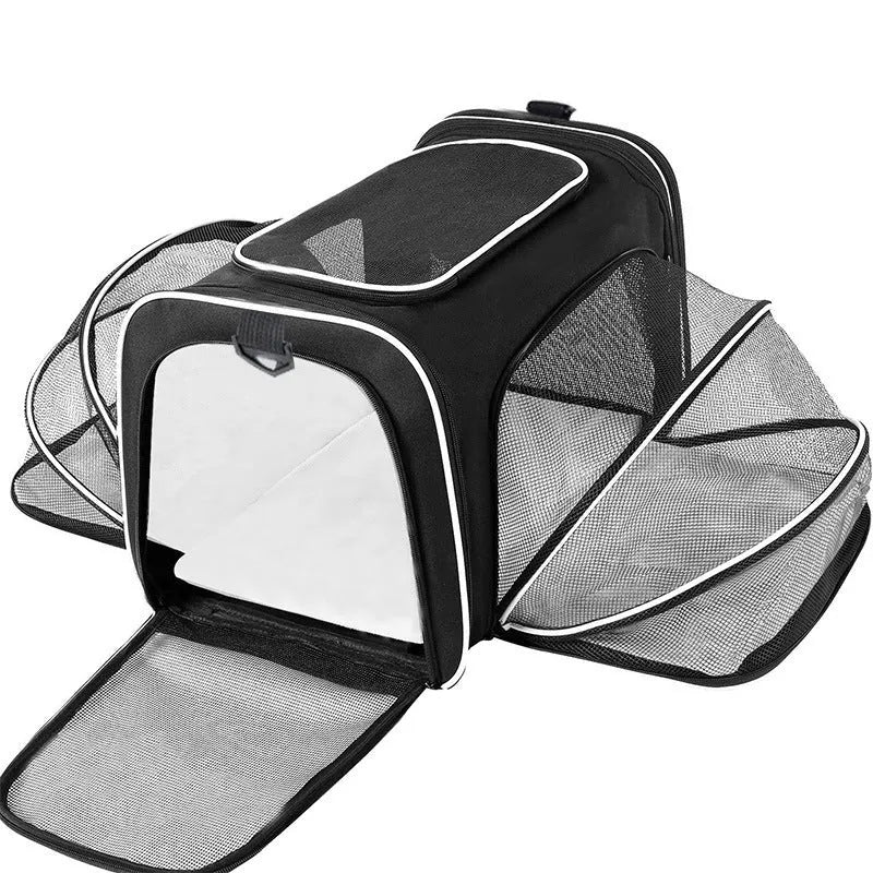 Cat bag pet carrier in 600D cation fabric with large capacity