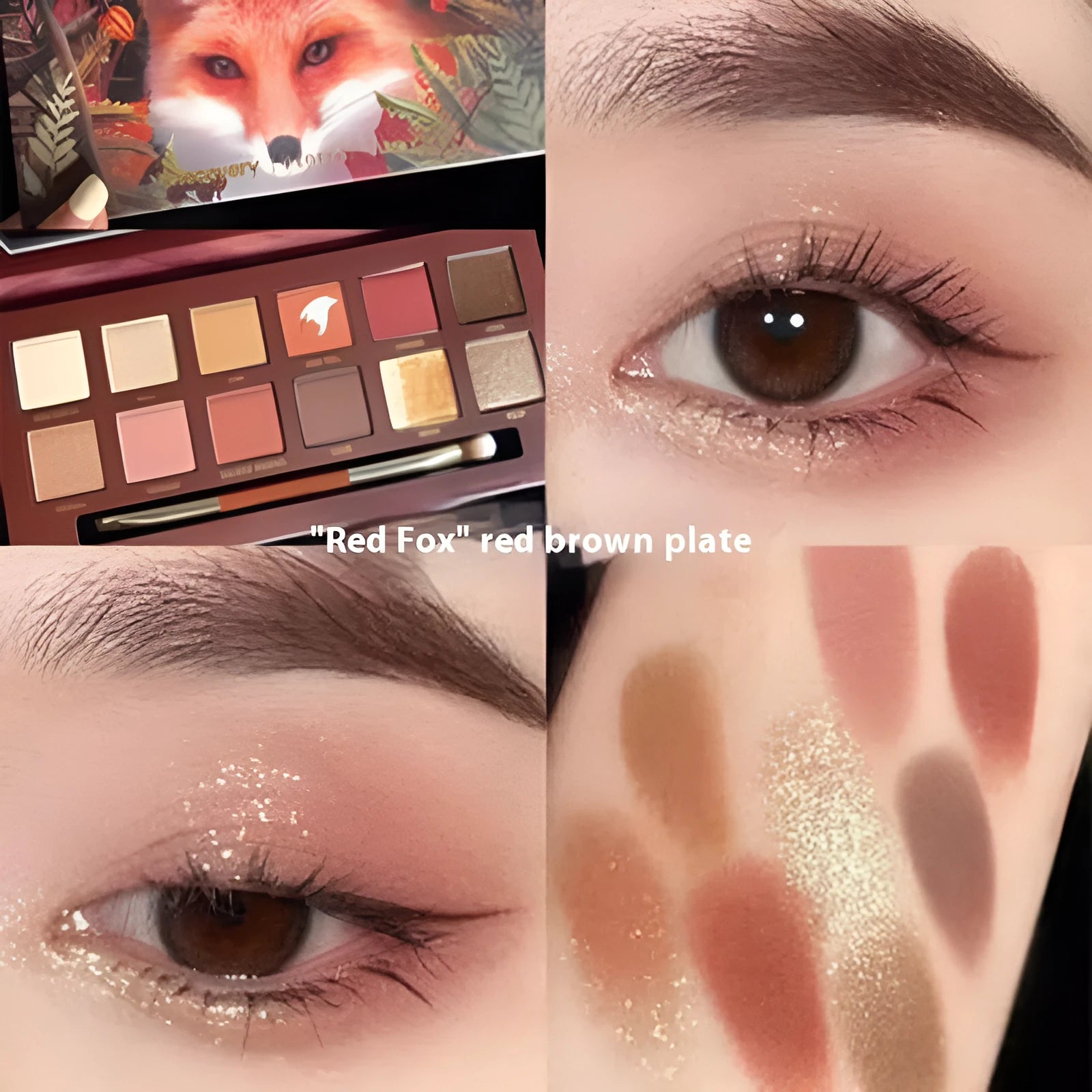 Explorer twelve-colour animal eye shadow palette showing multiple animal-inspired design options