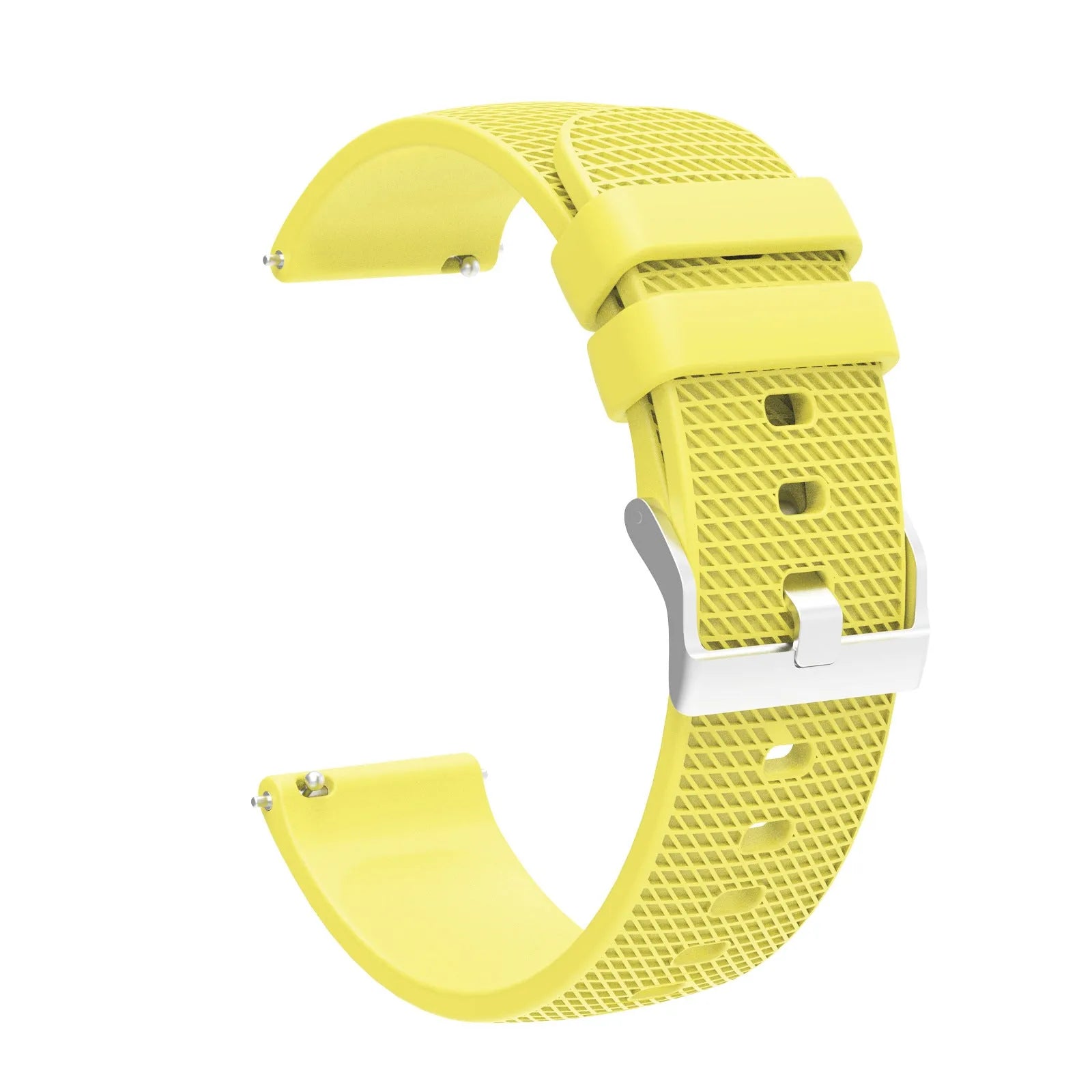 Grid pattern silicone watch strap compatible with Vivoactive 4 GTS GT3 in multiple colours and widths 18mm 20mm 22mm