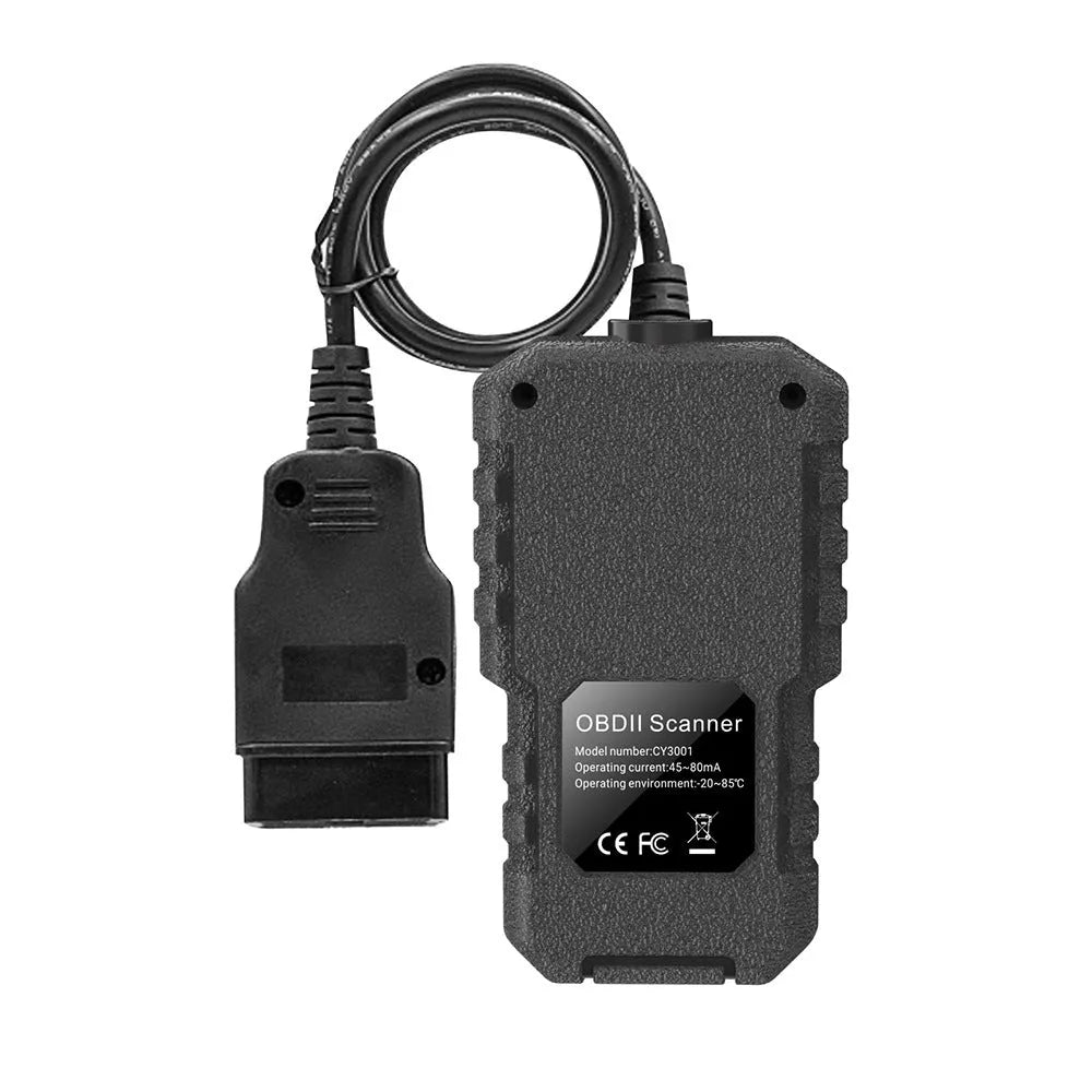 Black handheld automobile malfunction diagnosis instrument code reading analysis decoder for general vehicles