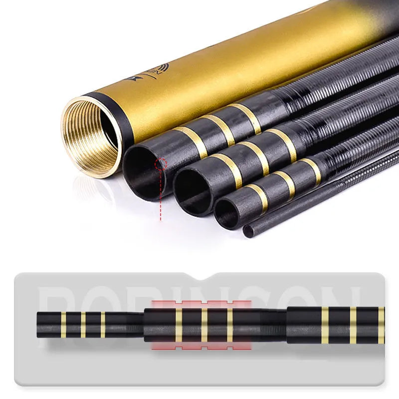 Carbon fishing rod super hard super light 28 tone wild fishing in 2.7m length with 3 sections