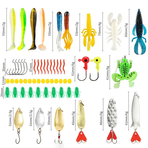 24 Christmas-themed metal fishing lures in minnow bog style with 01 colour finish