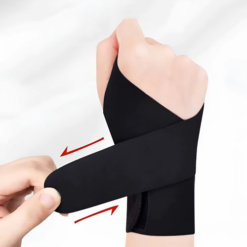Adjustable athletic wristguards for sports wrist support in black and skin colours