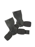 Black rubber weightlifting assist belt for palm protection during barbell training
