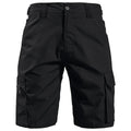 Men's tactical camouflage cargo shorts in army green colour with multiple pockets.
