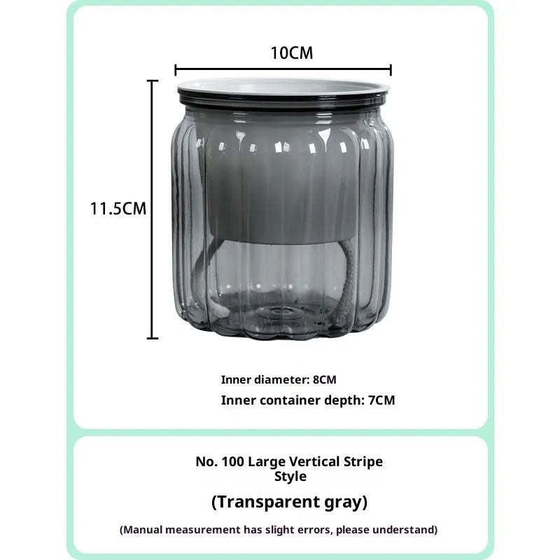 Self-absorbent transparent plastic resin flowerpot for desktop hydroponic planting of small green plants