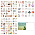 Pack of 50 assorted graffiti-style decorative stickers with random printed patterns.