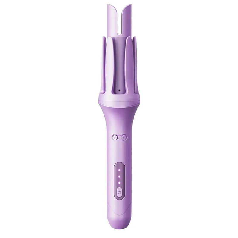 Blue automatic curling iron with 32mm tourmaline ceramic barrel and negative ions