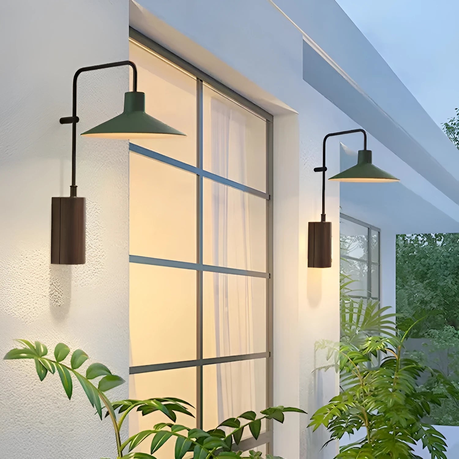 Outdoor waterproof villa garden lamp with 24 LED beads aluminium shell IP65 3000K warm light