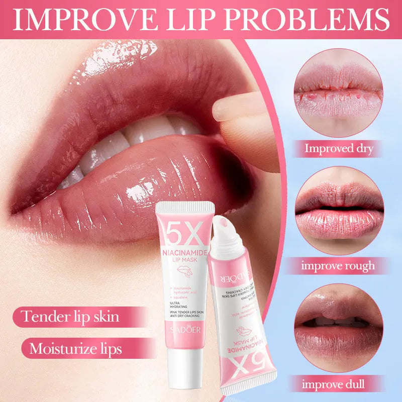 Nicotinamide powder ceramide lip moisturising mask 10g anti-chapping treatment