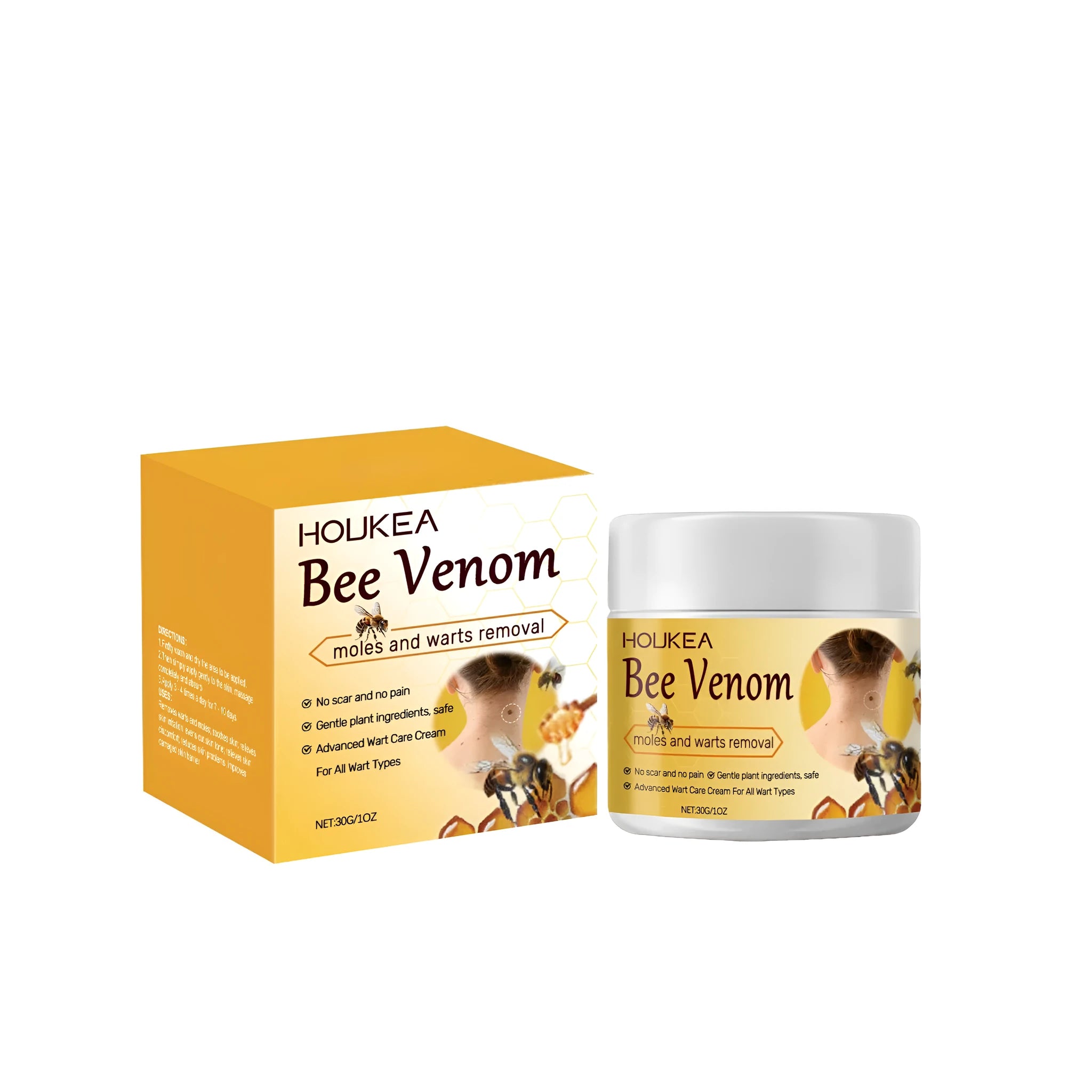 30g jar of Multi Effect Skin Repair Cream with bee venom and mint leaf formula