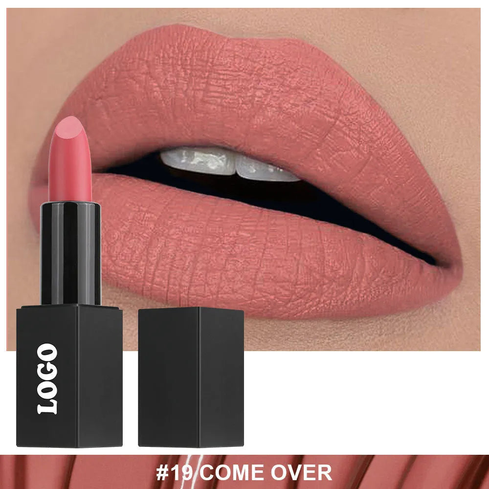 Matte finish lipstick in waterproof formula with 24 shade options