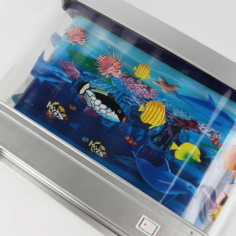 LED creative ocean view small night lamp aquarium decoration plastic shell 30x7x23cm 5W