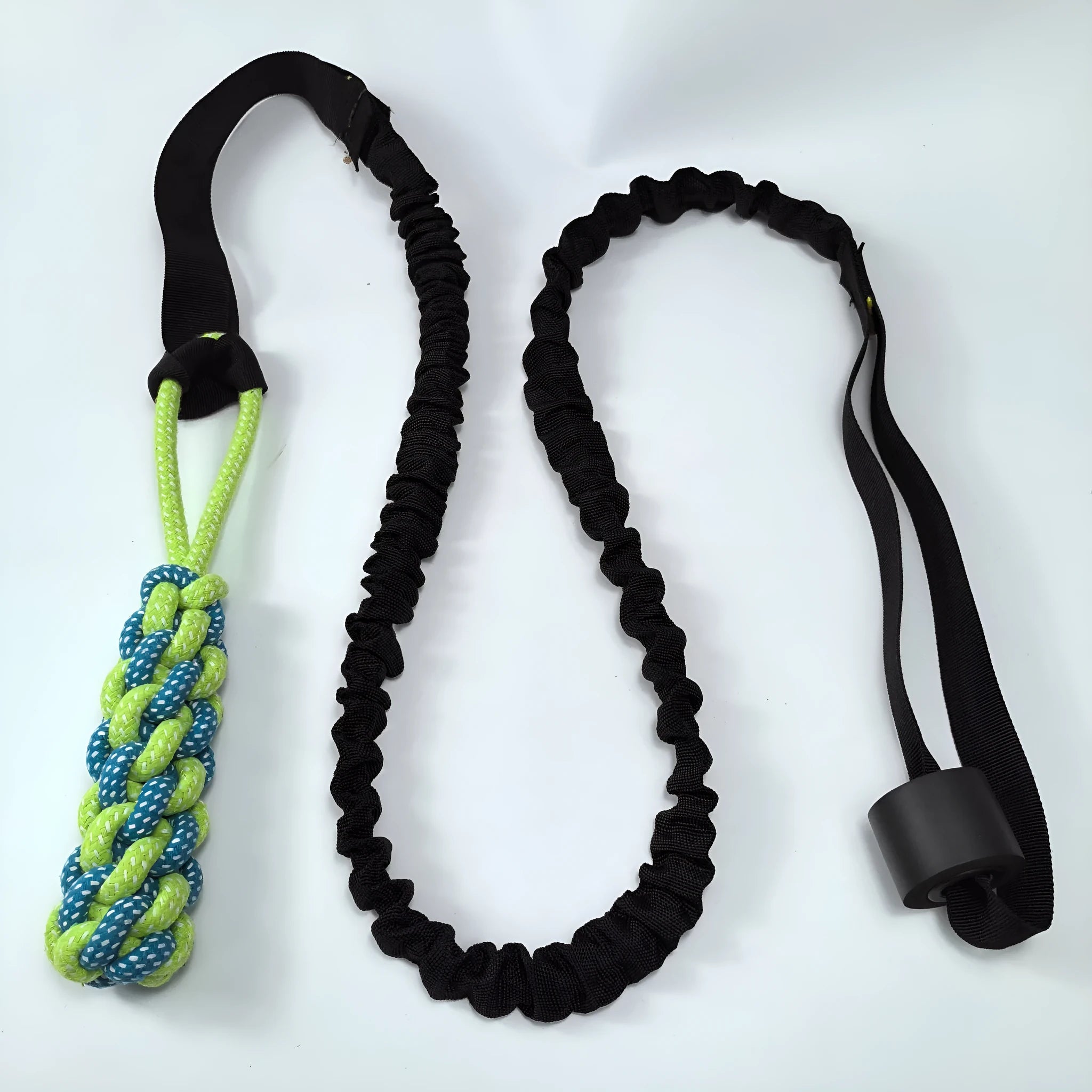 Cotton thread dog tug of war rope toy showing four design options for interactive pet play