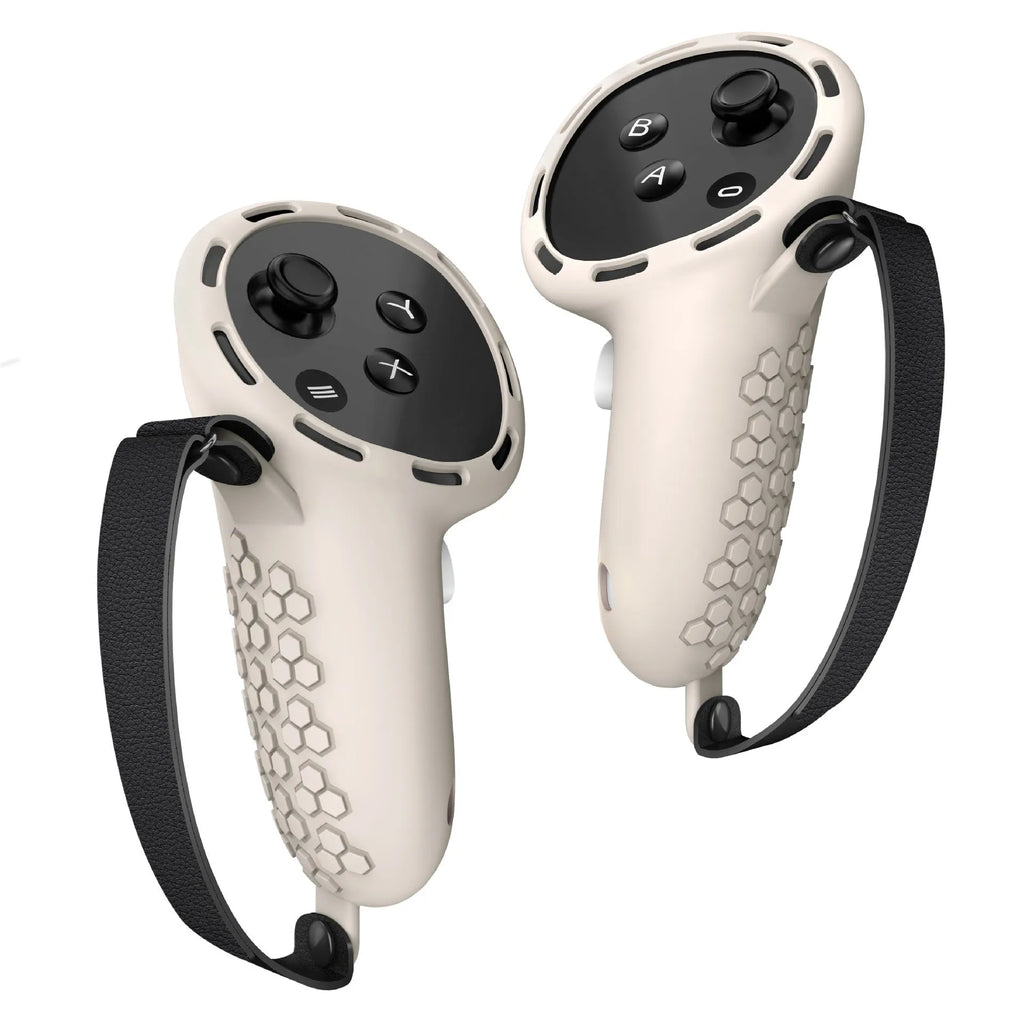 Pair of silicone protective sleeves for Meta Quest 3 VR controllers in various colour options