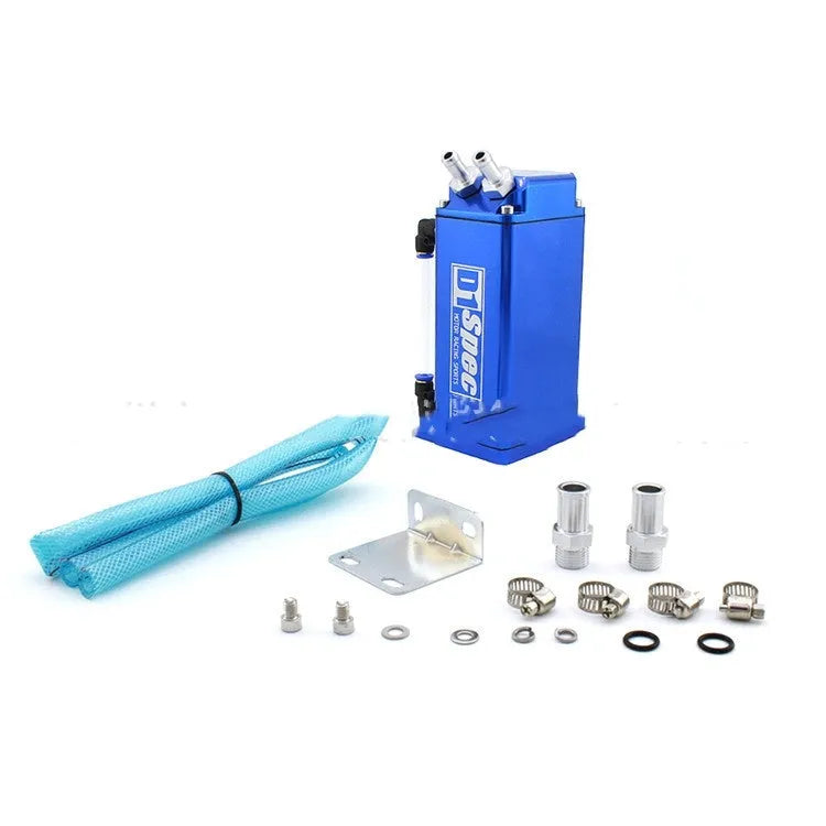 Car oil catch tank for engine modification in round and square models, available in four colours.