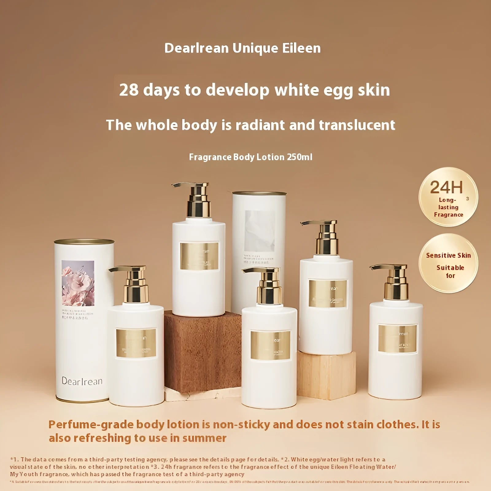 Spring Wilderness body lotion 250ml white bottle with moisturising non-sticky formula for dry skin gift