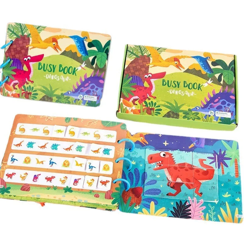 Children's paper animal sticker book Montessori quiet toy farm style 30.5x21.7cm